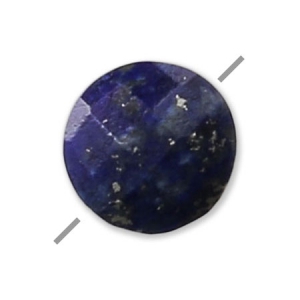Perle facettée en pierre gemme Lapis Lazuli palet 6 mm x1