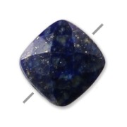 Perle facettée en pierre gemme Lapis Lazuli carré 6 mm x1