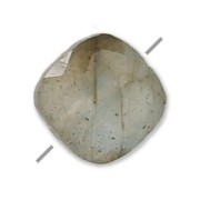 Perle en pierre gemme Labradorite facettée carré 6 mm x1|raw }}