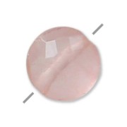 Perle facettée palet en pierre gemme Quartz Rose 6 mm x1|raw }}