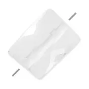 Perle facettée rectangle 5x7 mm pierre gemme Cristal de Roche x1