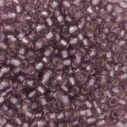 Perles rocailles Preciosa 11/0 2 mm - Light Amethyst Silver Lined x10g