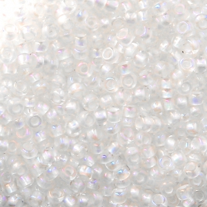 Perles rocailles Preciosa  11/0 2 mm - Crystal AB Silver Lined x20g