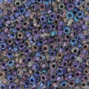 Perles rocailles Preciosa  11/0 2 mm - Crystal AB Black Lined x20g