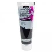 Peinture auxiliaire pour acrylique - DecoCrème de Pébéo - Gesso Noir x120ml