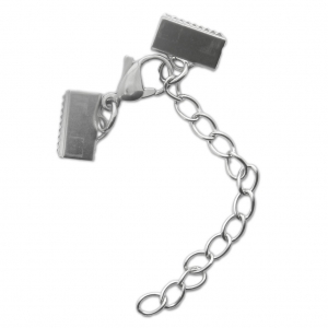 Fermoir mousqueton avec embouts à serrer 10 mm en Acier inoxydable x1