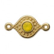 Intercalaire 2 anneaux pour cabochon PureCrystal 1028/1088 3 mm Doré à l'or fin x1