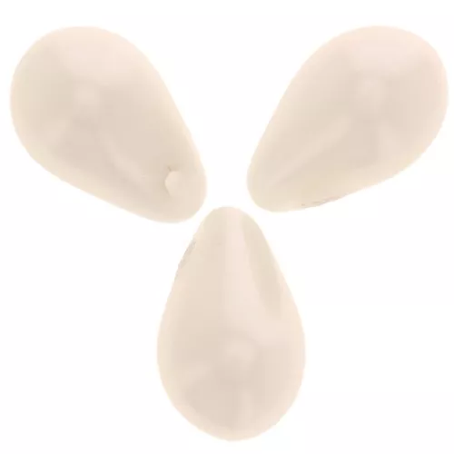 Gouttes nacrées 6x10 mm Cream x20