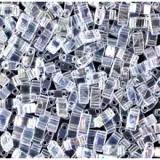 Miyuki Half Tila Beads 5x2.3x1.9 mm HTL-250 - Crystal AB x10g