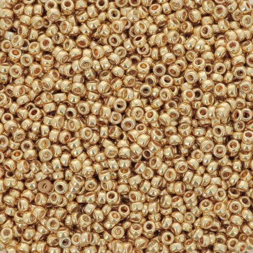 Rocaille Miyuki 15/0 1052 - Galvanized Gold x8g