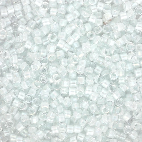 Miyuki Delica 11/0 DB0078 - Aqua Mist Lined Crystal Luster x8g