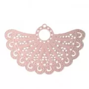 Pendentif teinté laser cut aile de papillon 42x27 mm Light Rose x1