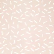 Tissu en coton - Hygge - Raies - Poudre/Blanc x10cm