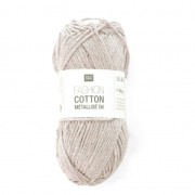Laine Fashion Cotton M�tallis� Rico Design Or Rose 007 x 50g