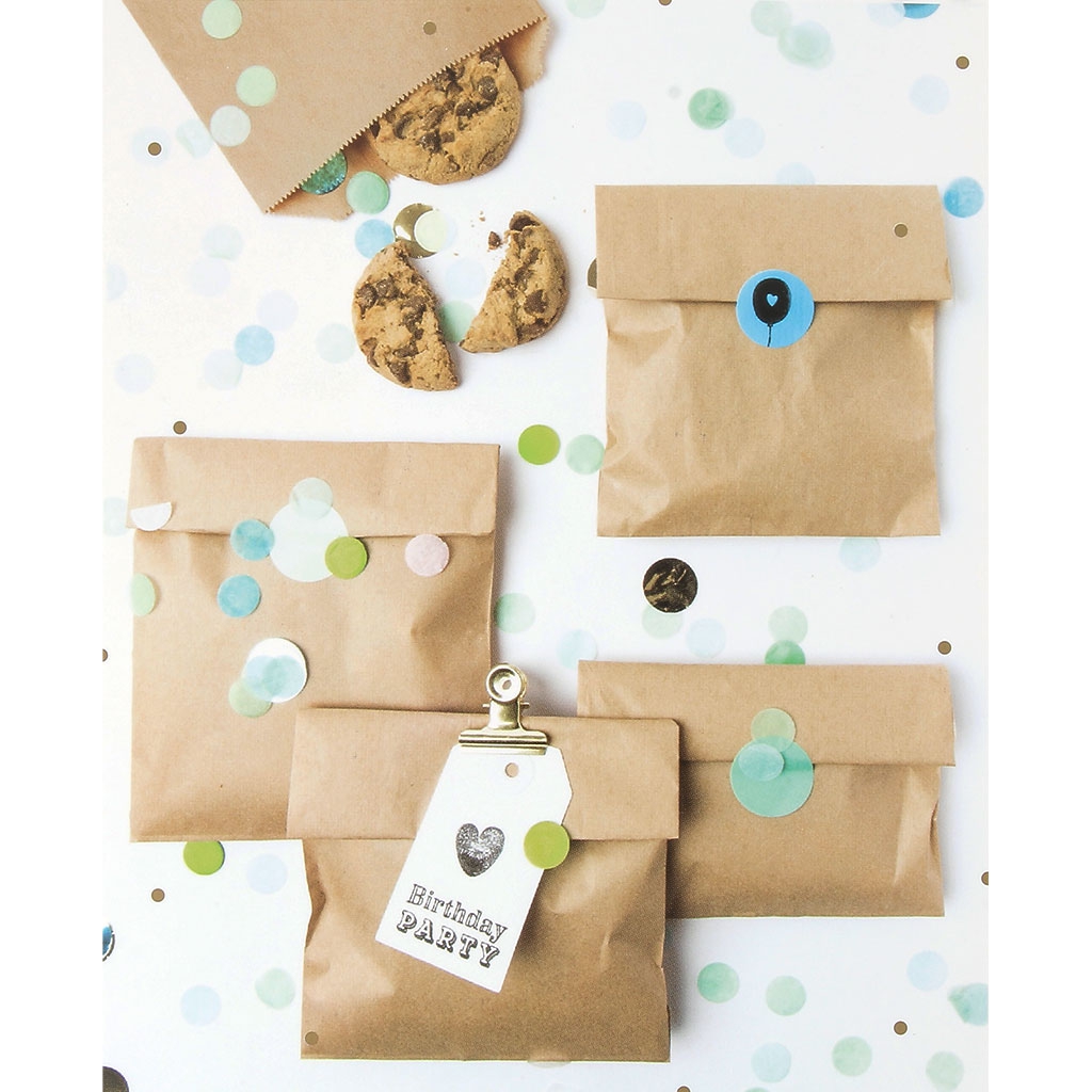 DIY Pochette en papier Yey 120x185 mm Let's party Kraft x20