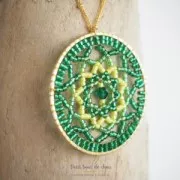 Anneau de montage et tissage rond 35 mm - Fabrication Européenne - Doré à l'or fin