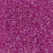 Miyuki Delica 11/0 DB0074 - Fuchsia Lined Crystal AB x8g