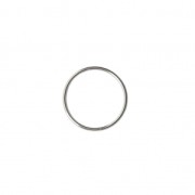 Anneau de montage et tissage rond 20 mm fabrication Européenne argenté|raw }}