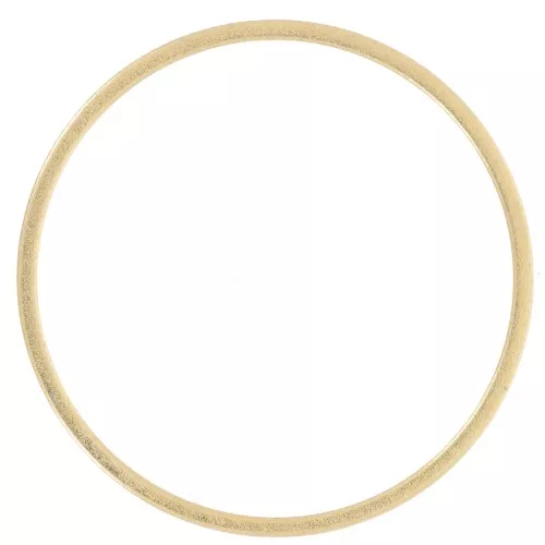 Anneau de montage et tissage rond 22 mm doré x1