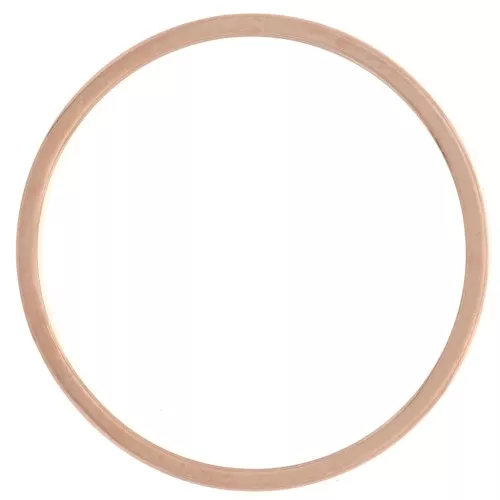 Anneau de montage et tissage rond 20 mm doré rose x1