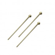 Clous tête boule 25x0.7 mm - Fabrication Européenne - Gold bronze X25|raw }}
