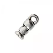 Embouts à serrer pour cordon 2 mm - Placage Argent fin vieilli x1