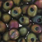 Mini-gouttes Miyuki 3.4 mm DP2035 - Mat Metallic Khaki Iris x8g