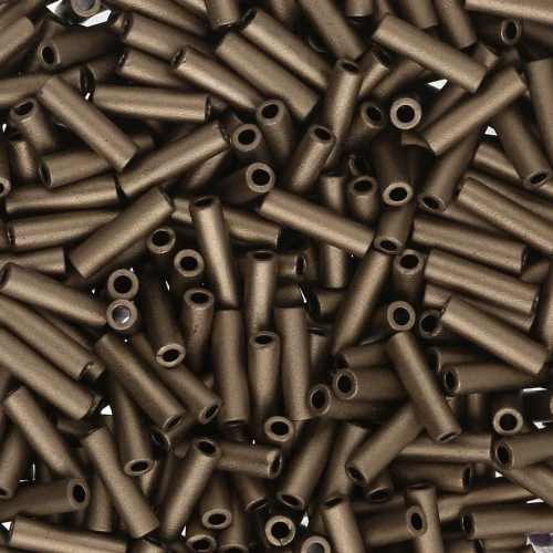 Bugles Miyuki 6 mm BGL-2006 - Mat Metallic Dark Bronze x10g