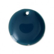 Sequins ronds en métal et résine époxy 16 mm Petrol x6|raw }}