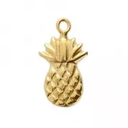 Breloque fine Ananas 12.5x7 mm en Gold filled (Or laminé) x1