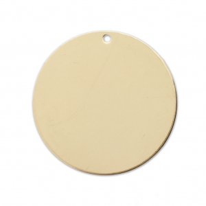 Sequin rond 22 mm - médaille à graver - en Gold filled (Or laminé) x1