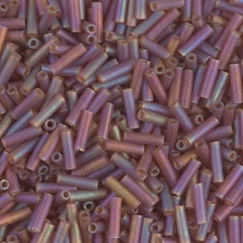 Bugles Miyuki 6 mm BGL-134FR - Mat Tr Dark Topaz AB x10g