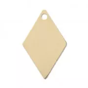 Sequin losange 23.5x15 mm - médaille à graver - en Gold filled (Or laminé) x1