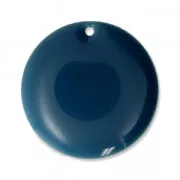 Sequins ronds en métal et résine époxy 20 mm Petrol x5