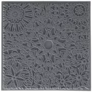 Plaque de texture pour pâte polymère 9 cm Mandala
