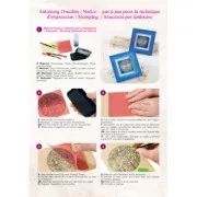 Plaque de texture pour pâte polymère 9 cm Constellation x1