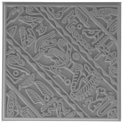 Plaque de texture Efco pour pâte polymère 9 cm Egypt|raw }}