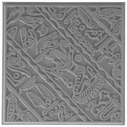 Plaque de texture Efco pour pâte polymère 9 cm Egypt