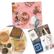 Plaque de texture Efco pour pâte polymère 9 cm Egypt