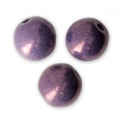 Perles en verre tchèque rondes 6 mm Chalkwhite Vega Ceramic look x25