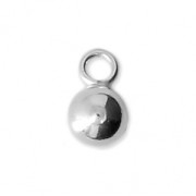Breloques forme boule 4 mm en Argent 925 x4