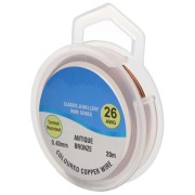 Fil de cuivre pour bijoux 0.40 mm Antique Bronze x20m|raw }}