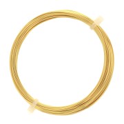 Fil de cuivre pour bijoux 0.60 mm Doré x10m