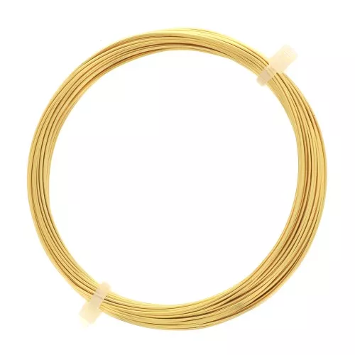 Fil de cuivre pour bijoux 0.60 mm Doré x10m