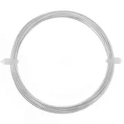 Fil de cuivre pour bijoux 0.60 mm Argenté x10m