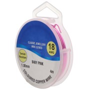 Fil de cuivre pour bijoux 1 mm Baby Pink x4m|raw }}