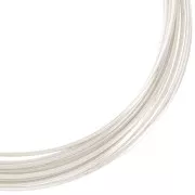 Fil de cuivre pour bijoux 1 mm Argenté x4m
