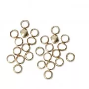 Perles à écraser 2.5 mm - Fabrication Européenne - doré satiné x50