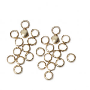 Perles à écraser 2.5 mm - Fabrication Européenne - doré satiné x50