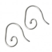 Crochets d'oreilles 19 mm en Argent 925  x2